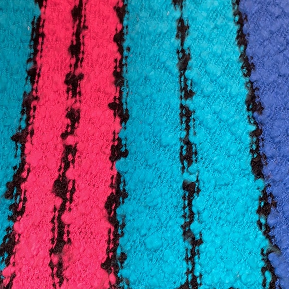 Vintage Colter Bay International striped sleeveless fuzzy vest - Picture 3 of 8